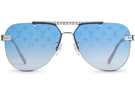 Louis Vuitton LV Ash Sunglasses Silver Men's 